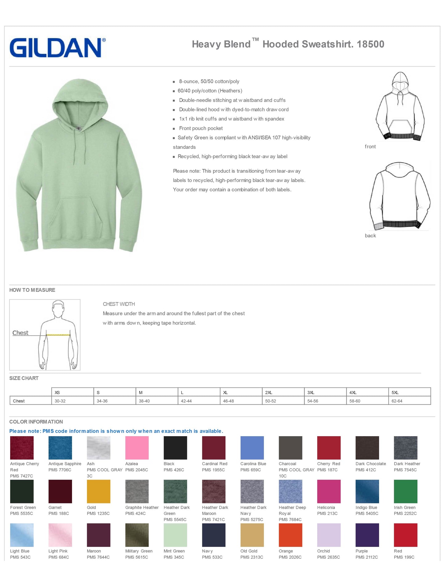 Clinton Fire Department Gildan Heavy Blended Hooded Sweatshirt