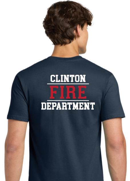 Clinton Fire Department Glidan Hammer Tshirt