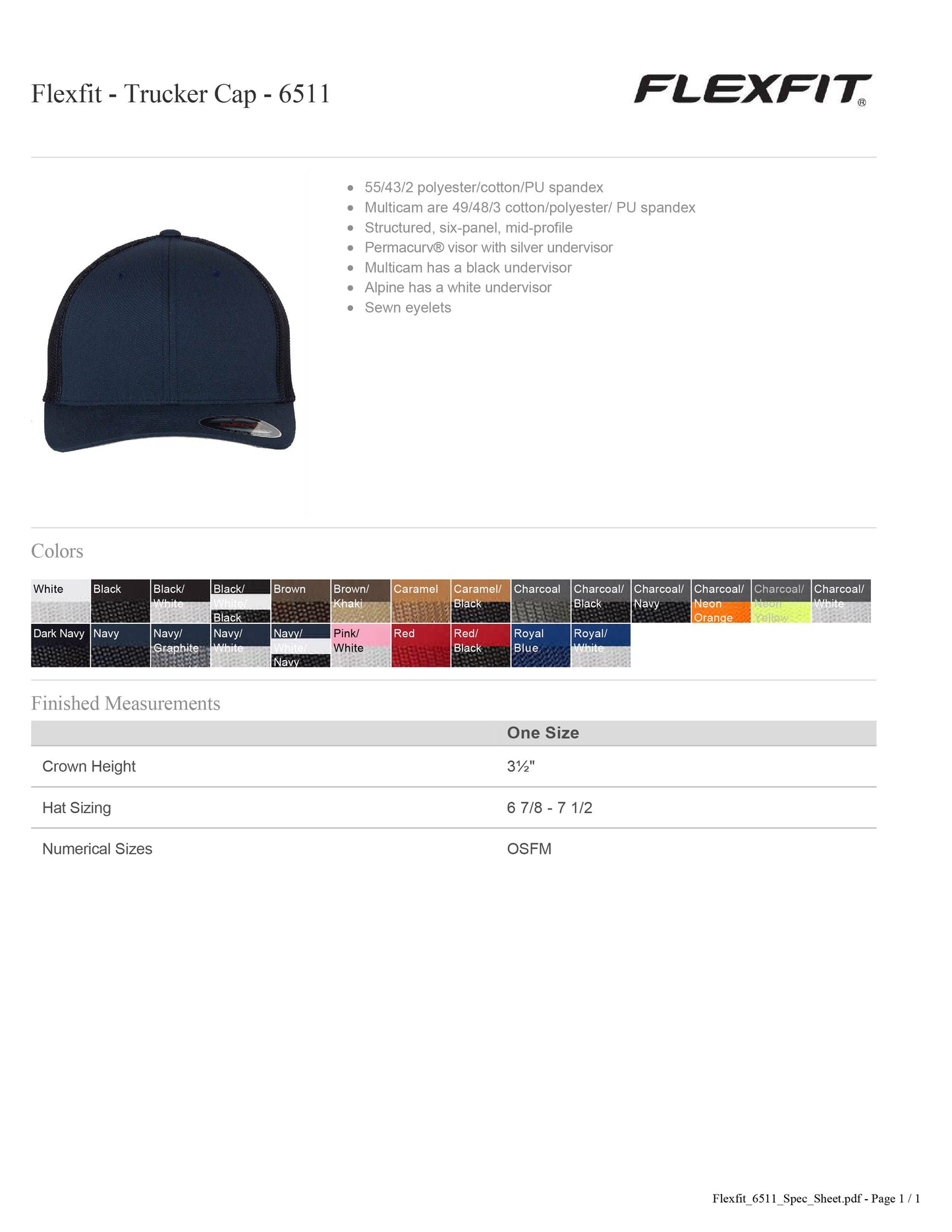 Flexfit - Trucker Cap - 6511