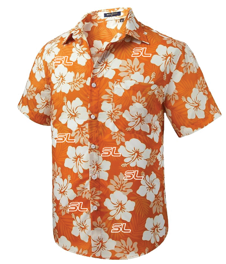 Orange SL Hawaiian Shirt