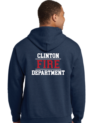 Clinton Fire Department Gildan Heavy Blended Hooded Sweatshirt